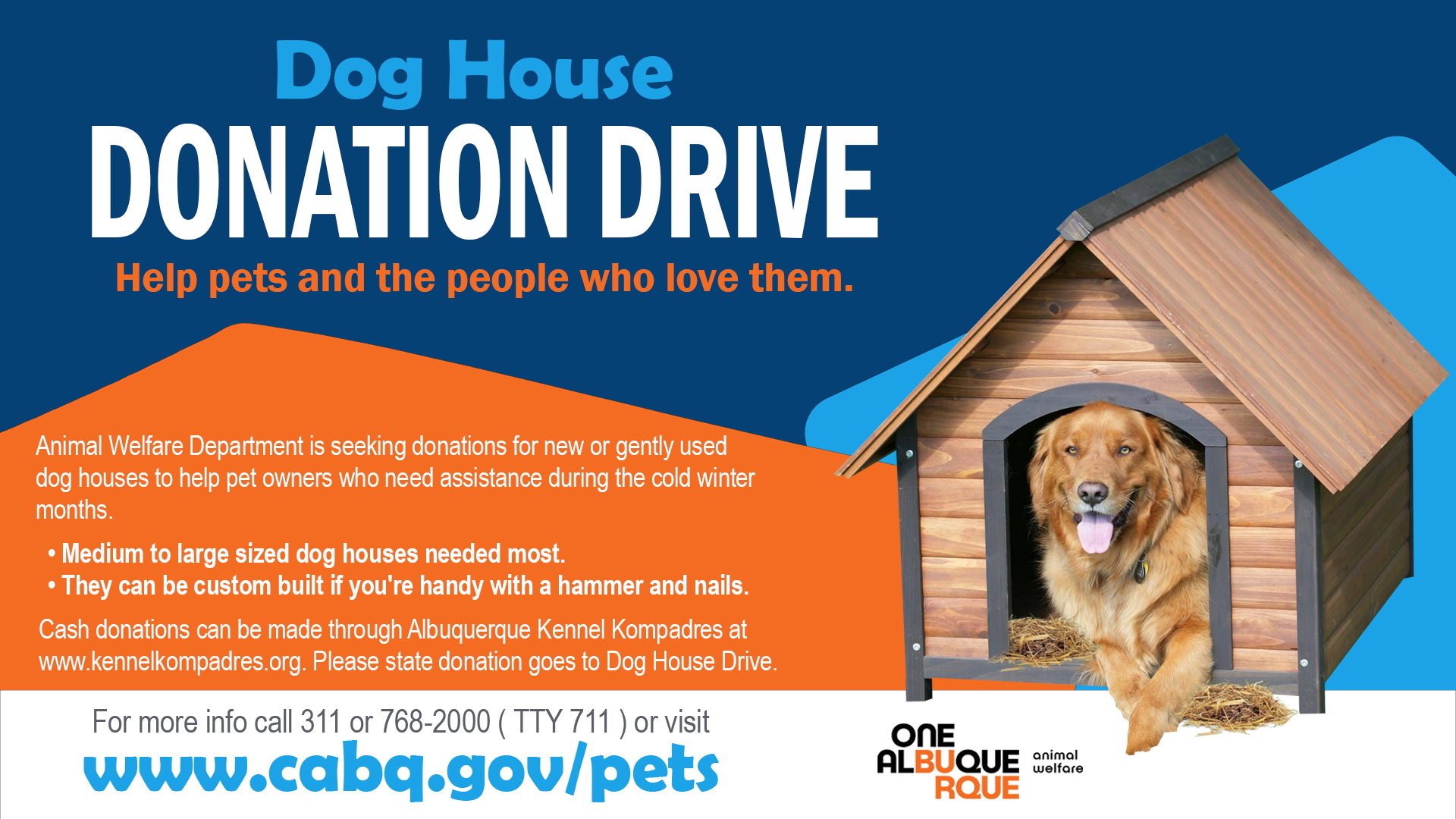 City Hosts Dog House Drive City of Albuquerque